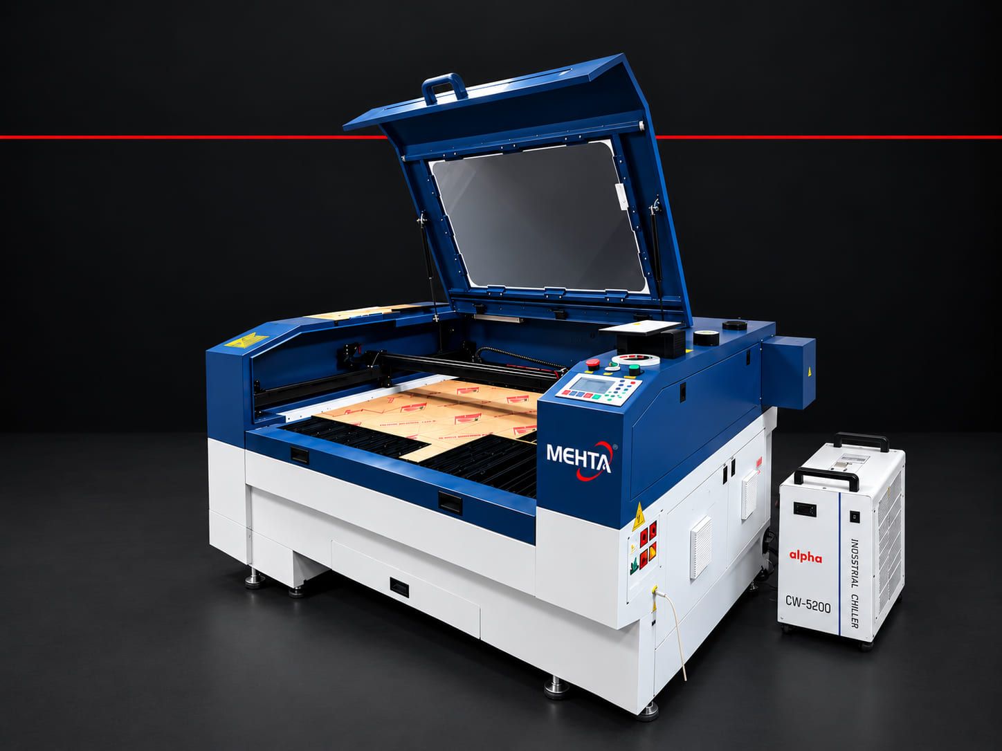 Mehta CO₂ laser · 4 × 4 on the Impression floor